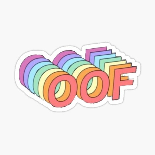 Discover Oof Sticker