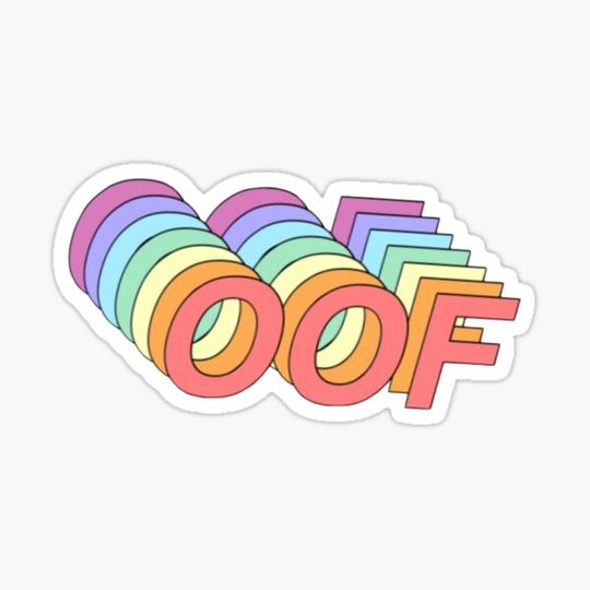 Discover OOF Tumblr Vsco Sticker Design