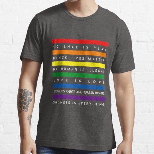 Discover Science is Real Black Lives Matter (Stripes White design)