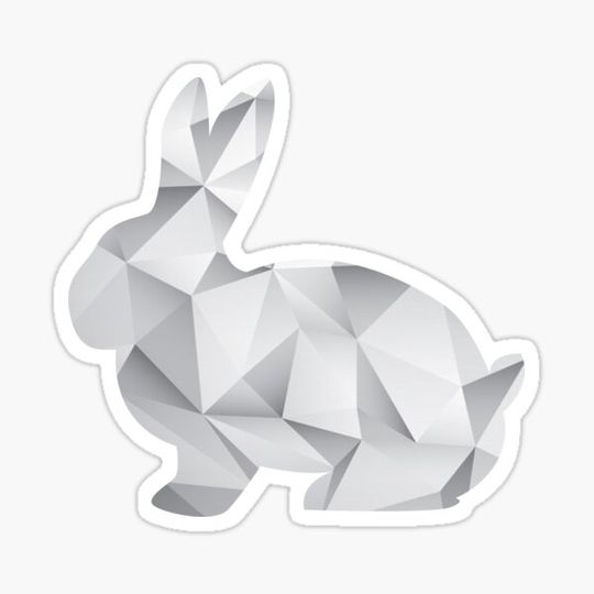 Discover rabbit art polygon gift funny gift for farmer
