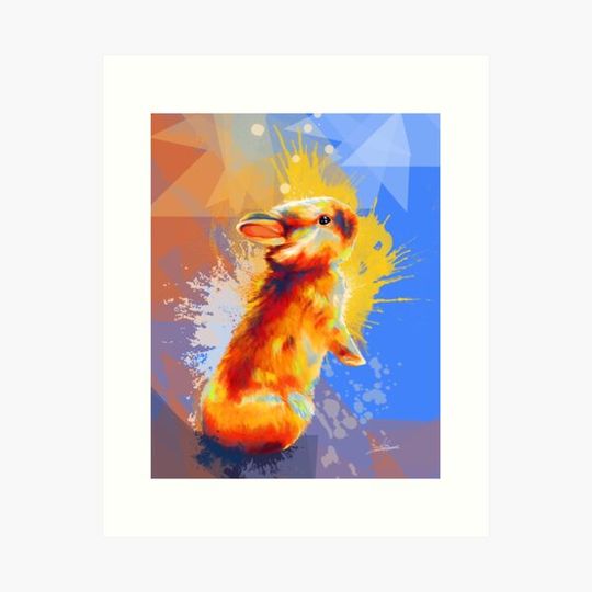 Discover Colors of Fluff - Bunny portrait
