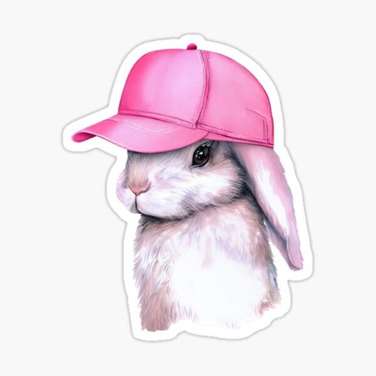 Discover Bunny with Hot Pink Cap