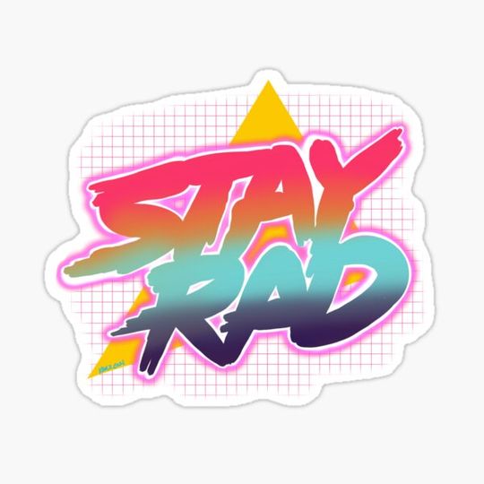 Discover “Stay Rad” 80s 90s Vaporwave Aesthetic 013021 - KerLZ