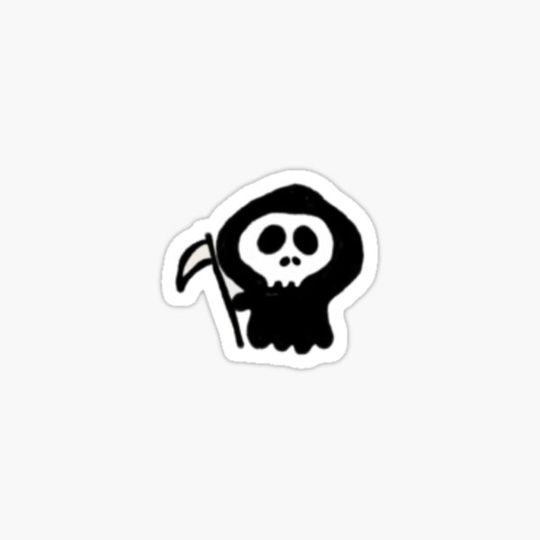Discover Tiny Grim reaper doodle