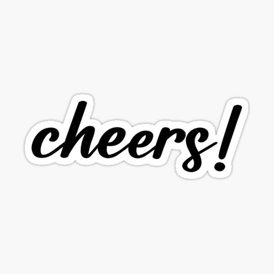 Discover cheers letter typography