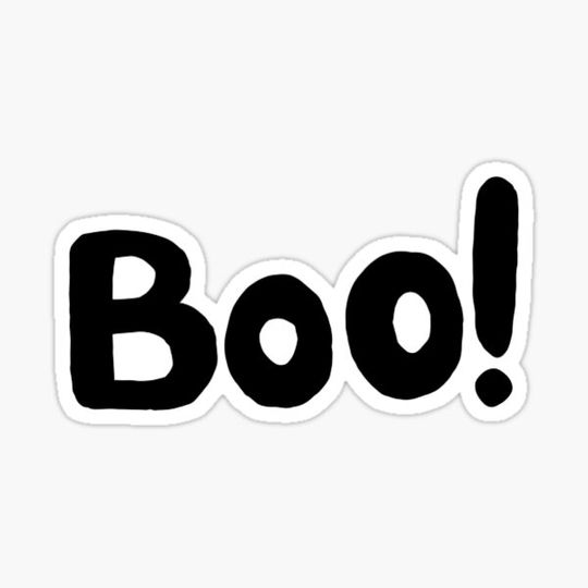 Discover Boo halloween sticker