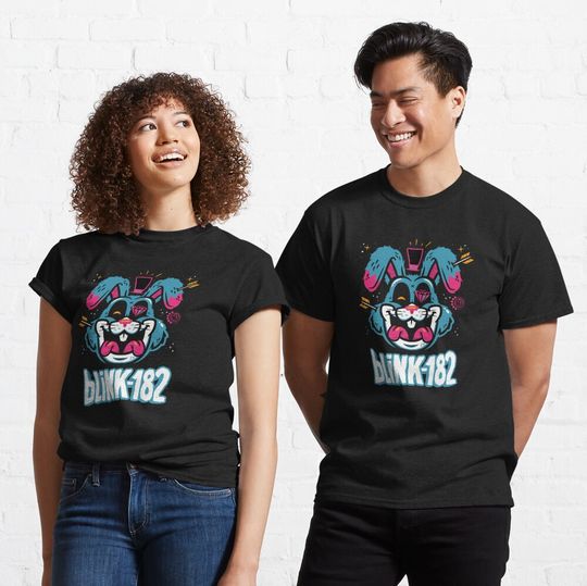 Discover Battered Bunny B182 Logo Band Classic T-Shirt