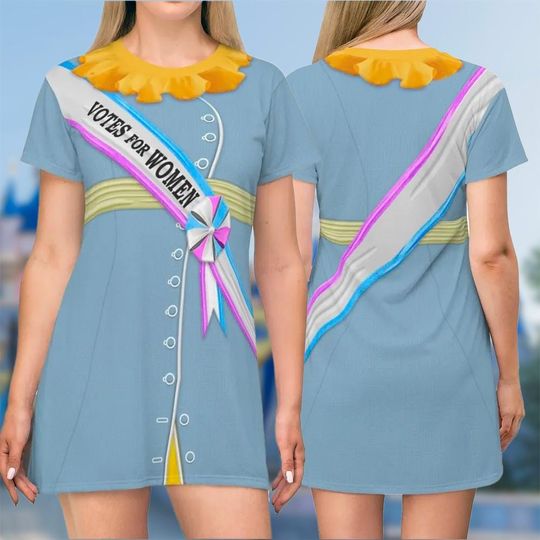 Discover Mrs. Banks Suffragette Women's TShirt Dresses