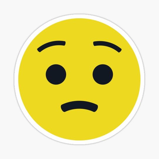 Discover Worried, Unhappy Smiley, Concerned, Emoticon, Cute and Funny Emoji