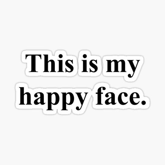 Discover This is my happy face. Funny T-Shirt.