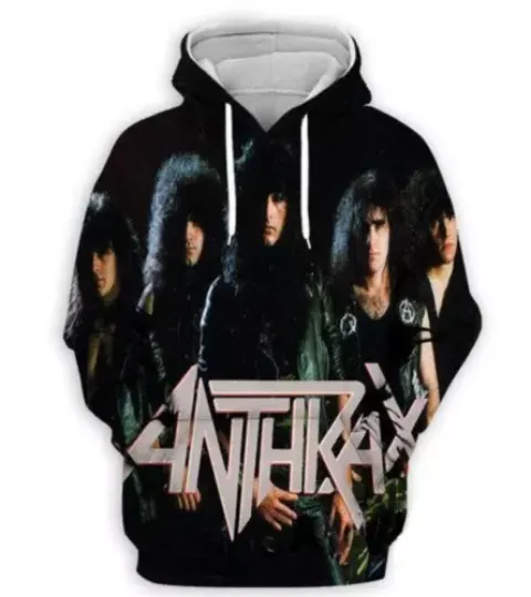 Discover Anthrax Band Hoodies 3D- halloween gift- hot fan gift/ 3D printed