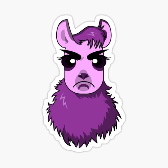 Discover Cute Sad Lama Character Design