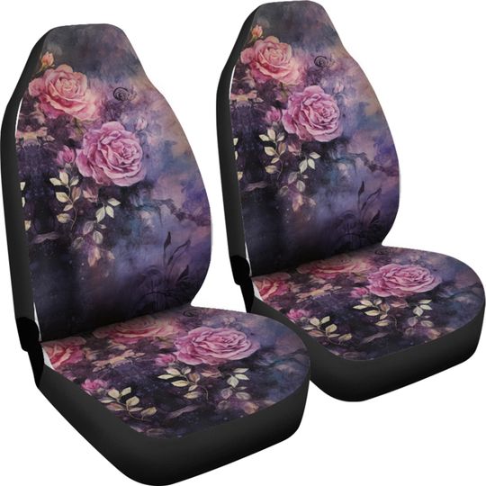 Discover Vintage Gothic Roses Car Seat Covers