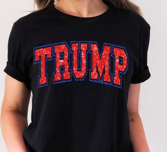 Discover Faux Sparkle Trump Shirt, Trump 2024 Shirt, 2024 Election Shirt