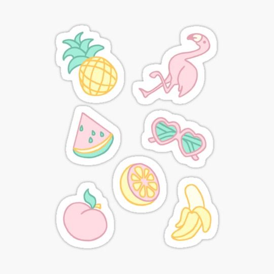 Discover Pastel Paradise Stickers