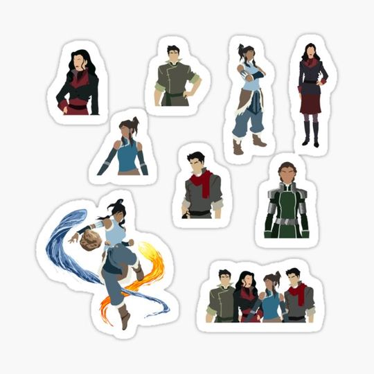 Discover Korra from Legend of Korra Sticker Sheet