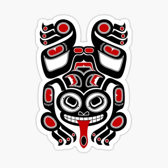 Discover Red and Black Haida Spirit Tree Frog