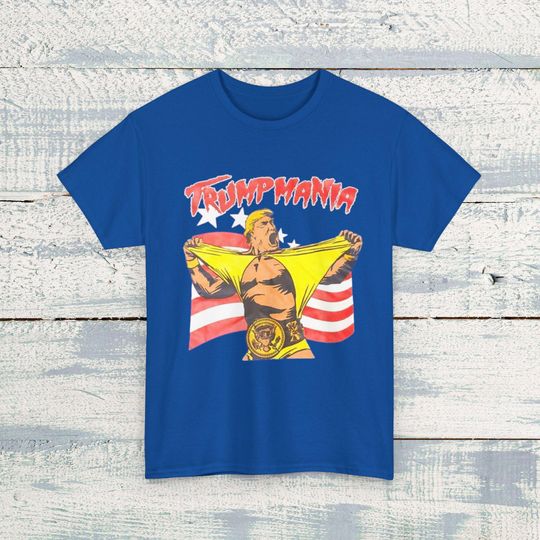 Discover Donald Trump Mania T-Shirt - Political Graphic Tee - Trump 2024 Election Shirt