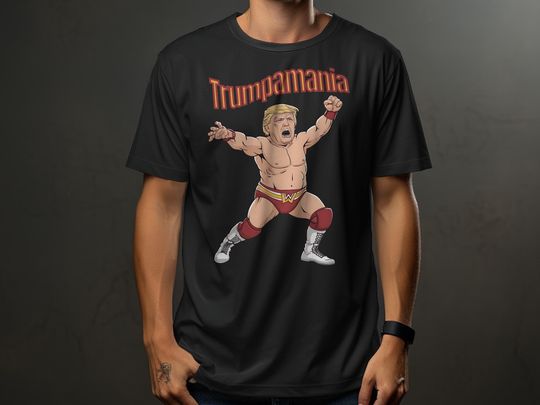 Discover Trumpamania T-Shirt PNG, Patriotic Shirt PNG, American Election 2024, Political Statement Shirt