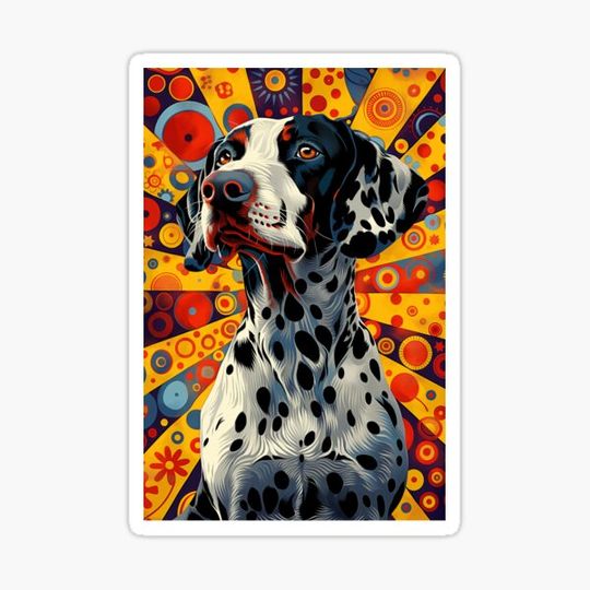 Discover Colourful pop art dalmatian dog