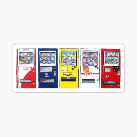 Discover Primary Color Vending Machine Art