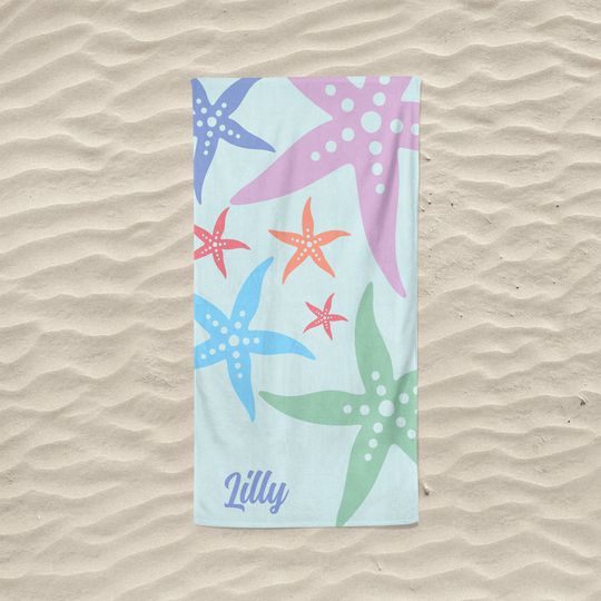 Discover Starfish Custom Beach Towel