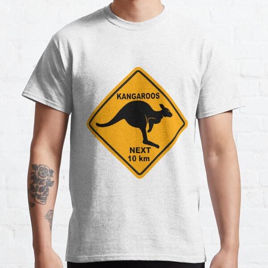 Discover Kangaroos Next 10 km Sign