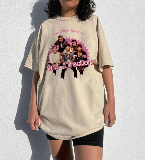 Discover This Barbie listens to One Direction Shirt, One Direction band