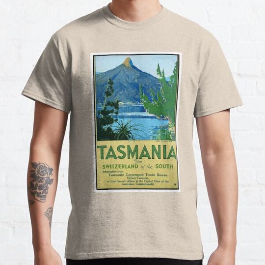 Discover Vintage Tasmania The Switzerland of the South Travel Poster