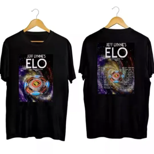 Discover Jeff Lynne's ELO The Over and Out Tour 2024 T-Shirt