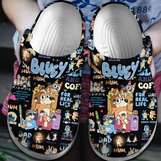 Discover Personalized BlueyDad Family Birthday Clogs