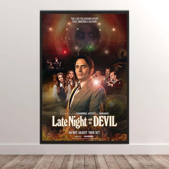 Discover Late Night with the Devil Movie Poster Classic Film Poster