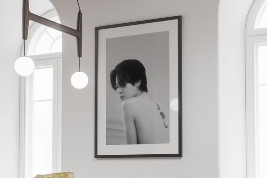 Discover Jimin BTS Poster, Black and White, jimin wall art, BTS Wall Art