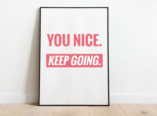 Discover Park Jimin You Nice Keep Going Print  - BTS Quotes - KPop
