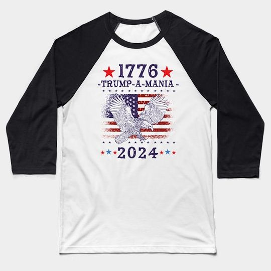 Discover Trumpamania Baseball T-Shirt, Trumpamania Trump 2024 Baseball Tees - SK796