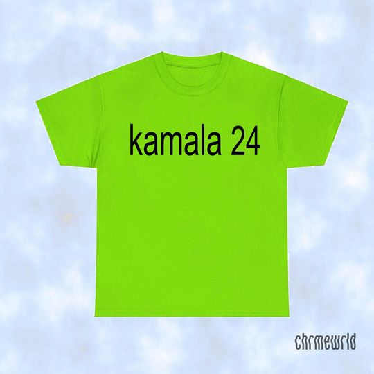 Discover Kamala Harris 2024 Green T-Shirt Tee | Coconut Tree Summer Brat Vibes
