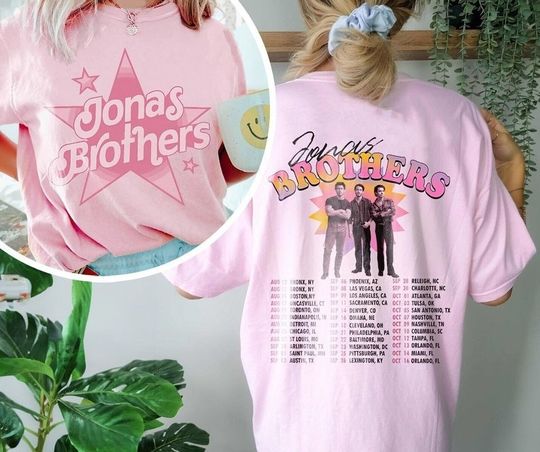 Discover Jonas Brothers Pink Unisex T-Shirt