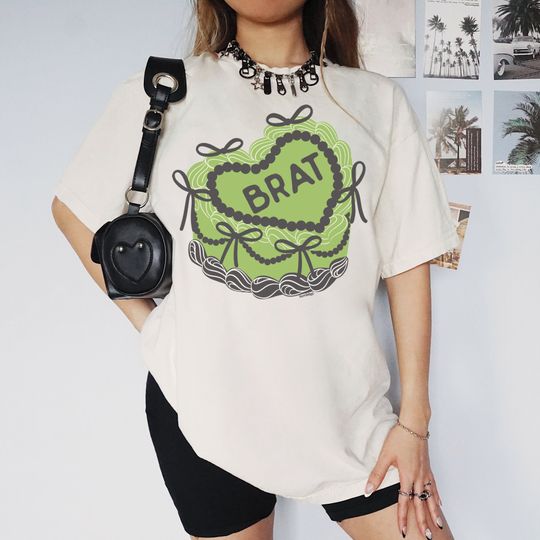 Discover Cute Brat Green Cake T-Shirt,  Color, Plus, Princess, Pop, Charli, So Julia,