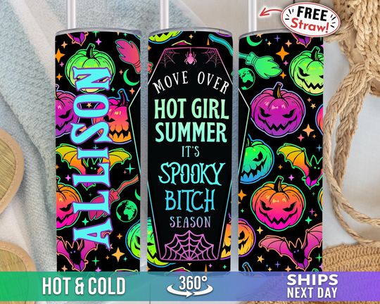Discover Personalized Custom Halloween Tumbler 20 oz