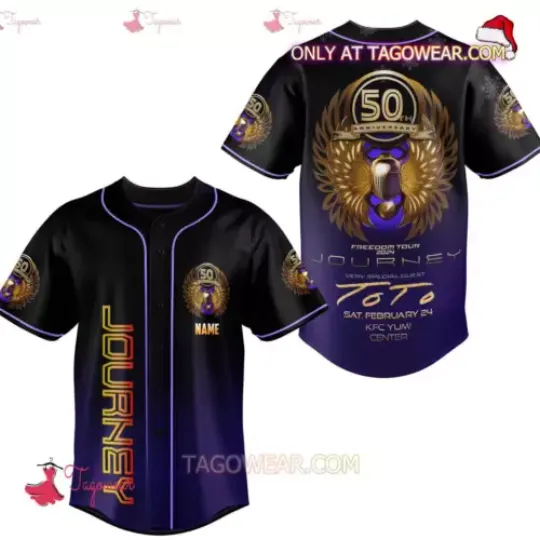 Discover Personalized Journey Freedom Tour 2024 With Toto 3D Jersey Shirt