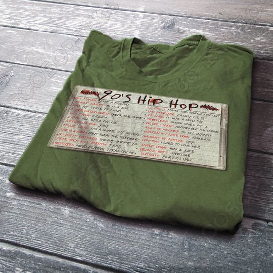 Discover 90s Hip Hop Tape Cassette Vintage T-shirt