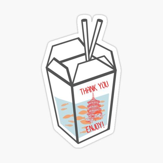 Discover Transparent Chinese Takeout Box with Fish