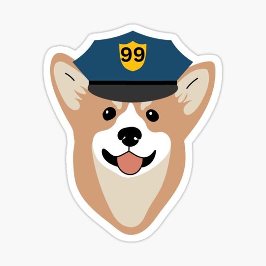 Discover Cheddar Wearing Police Hat Brooklyn 99