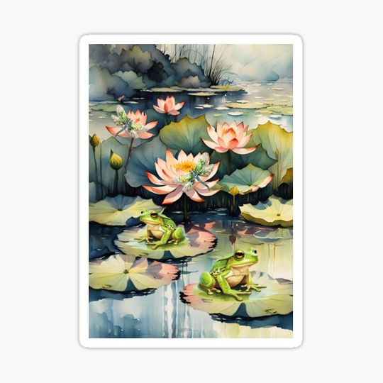 Discover DRAGONFLIES FROGS AND LILIES