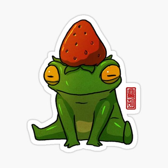 Discover strawberry hat frog