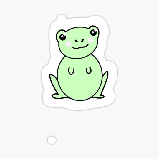 Discover Cute Kawaii Frog Simple Art