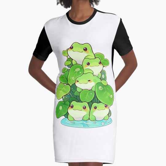 Discover Cute Kawaii Froggies on Watercress Green Frogs