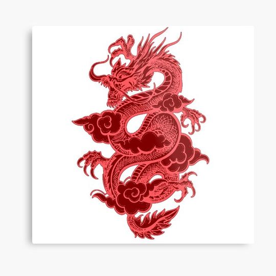 Discover Red Chinese Dragon