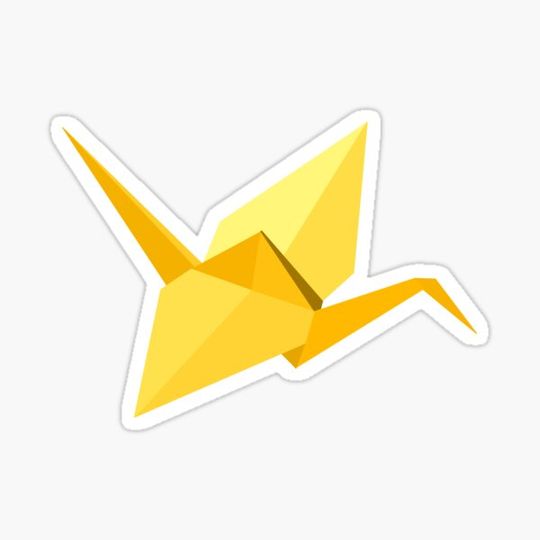 Discover Yellow Origami Paper Crane