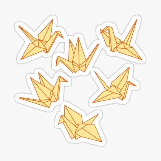 Discover ORANGE PAPER CRANES